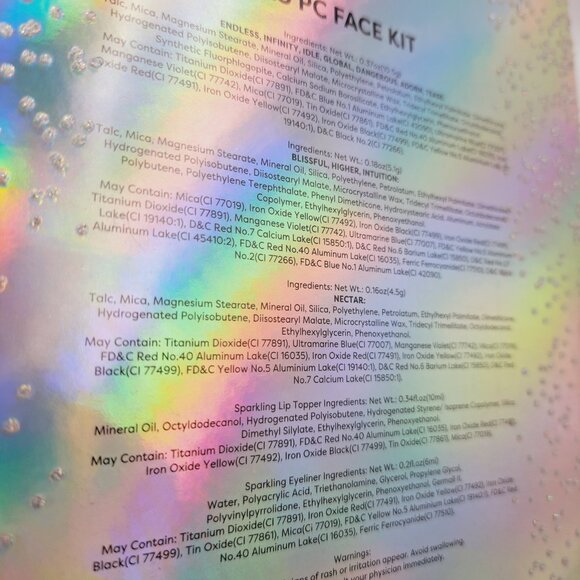 Profusion Silver Glitters Chrome 13 Eyeshadow Palette Holiday Make Up Face Kit - Picture 7 of 7